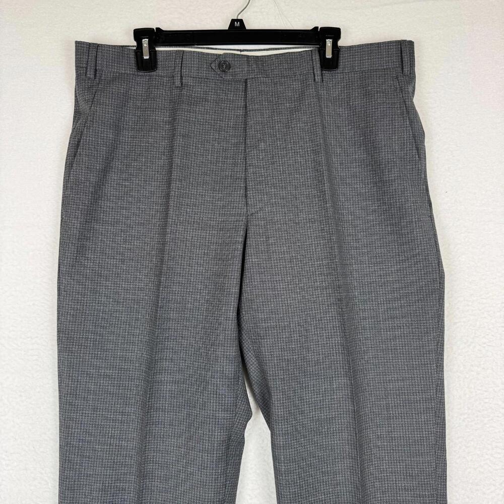 NEW Santorelli Size 38 Romeo Gray Wool Luxury Dress Pants Unfinished Hem Italy - Picture 3 of 10